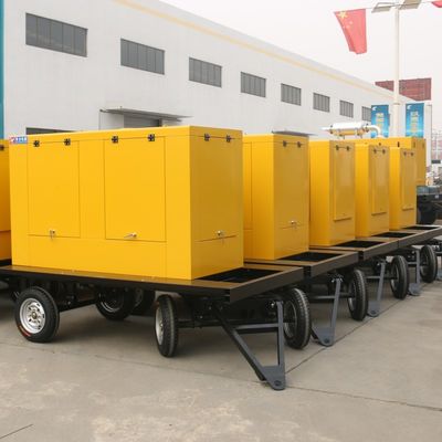 Mobile Trailer Gasoline Power Generator Aluminum Heavy Duty Stable