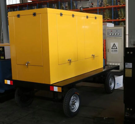 Mobile Trailer Gasoline Power Generator Aluminum Heavy Duty Stable