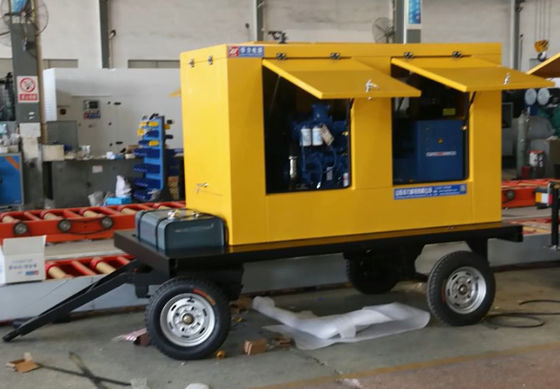Mobile Trailer Gasoline Power Generator Aluminum Heavy Duty Stable