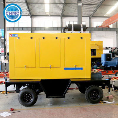 Practical 220V Generator Light Tower Mobile Generator With Trailer 60kva