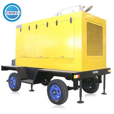 Rainproof Mobile Industrial Generators , 100kva 80Kw Movable Trailer Diesel Generator