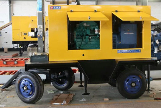 Mobile Trailer Gasoline Power Generator Aluminum Heavy Duty Stable